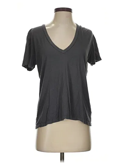 Pre-owned Monrow Short Sleeve T-shirt In Gray
