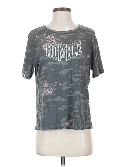 Pre-owned Monrow Short Sleeve T-shirt In Gray