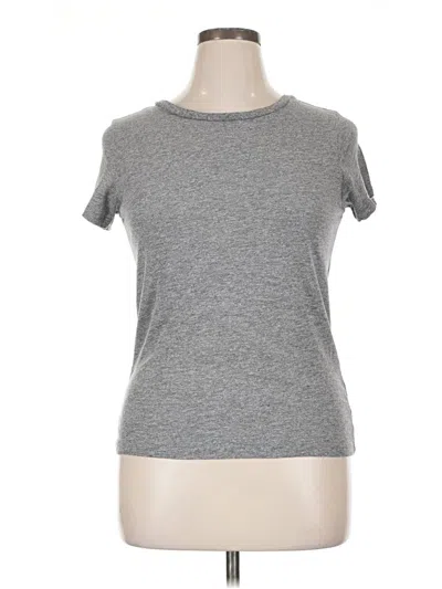 Pre-owned Monrow Short Sleeve T-shirt In Gray