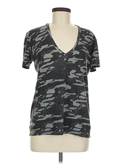 Pre-owned Monrow Short Sleeve T-shirt In Gray