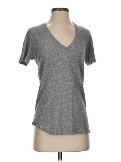Pre-owned Monrow Short Sleeve T-shirt In Gray