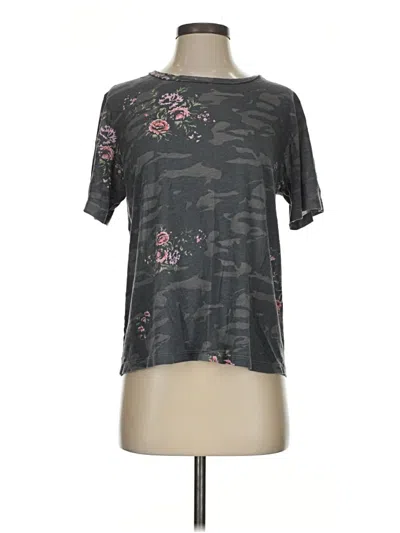 Pre-owned Monrow Short Sleeve T-shirt In Gray