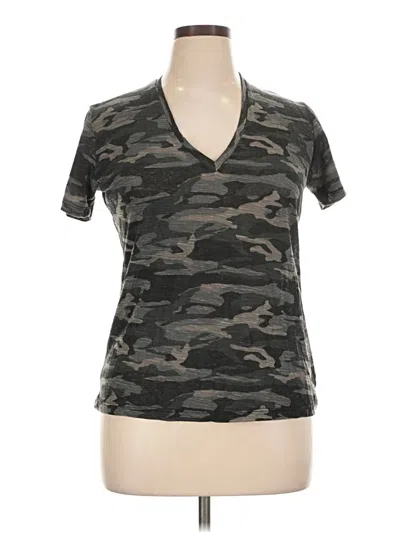 Pre-owned Monrow Short Sleeve T-shirt In Gray