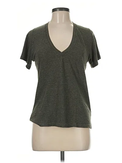 Pre-owned Monrow Short Sleeve T-shirt In Gray