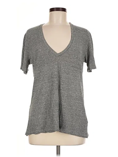 Pre-owned Monrow Short Sleeve T-shirt In Gray