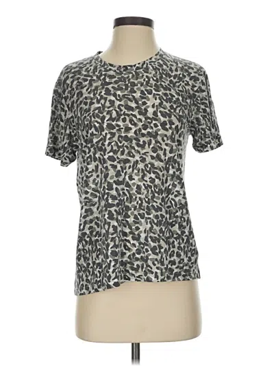 Pre-owned Monrow Short Sleeve T-shirt In Gray