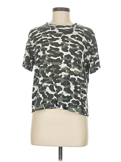 Pre-owned Monrow Short Sleeve T-shirt In Green