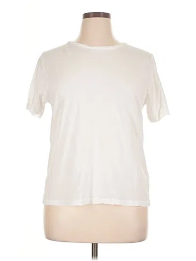 Pre-owned Monrow Short Sleeve T-shirt In Ivory