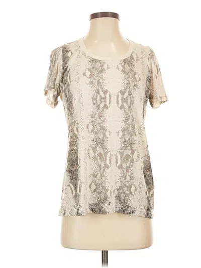 Pre-owned Monrow Short Sleeve T-shirt In Ivory