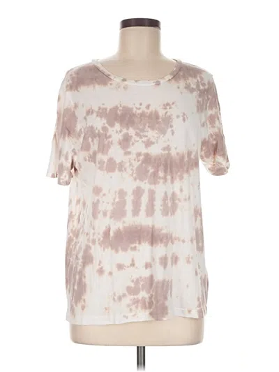 Pre-owned Monrow Short Sleeve T-shirt In Ivory