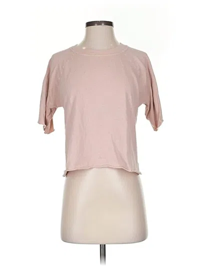 Pre-owned Monrow Short Sleeve T-shirt In Pink