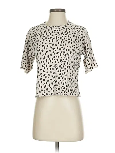 Pre-owned Monrow Short Sleeve T-shirt In White