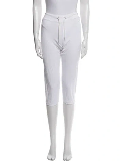 Pre-owned Monrow Skinny Leg Pants In White
