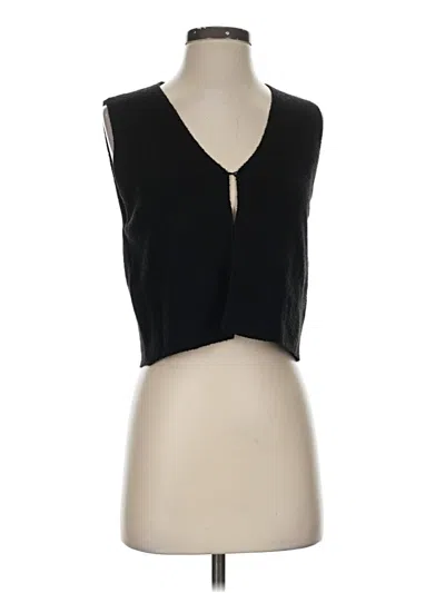 Pre-owned Monrow Sleeveless Blouse In Black
