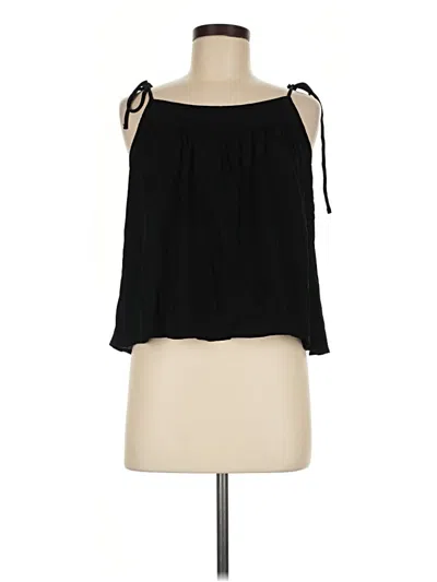 Pre-owned Monrow Sleeveless Blouse In Black