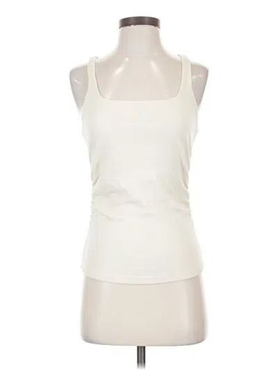 Pre-owned Monrow Sleeveless Top Ivory Halter Neckline Tops