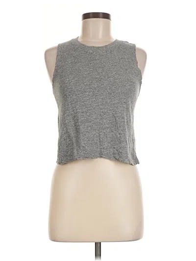 Pre-owned Monrow Sleeveless T-shirt In Gray