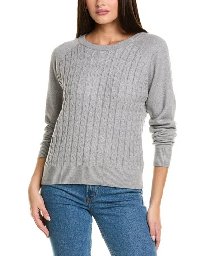 MONROW MONROW SOFT KNIT CABLE SWEATER