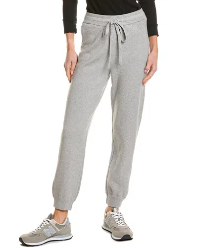 Monrow Soft Knit Cuffed Jogger Pant In Grey