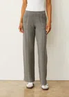 Monrow Soft Knit Two Tone Trouser In Black