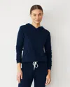 Monrow Softfleece Kangaroo Pullover In Dark Navy