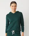 Monrow Softfleece Kangaroo Pullover In Evergreen