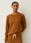 Monrow Softfleece Vintage Raglan In Rust