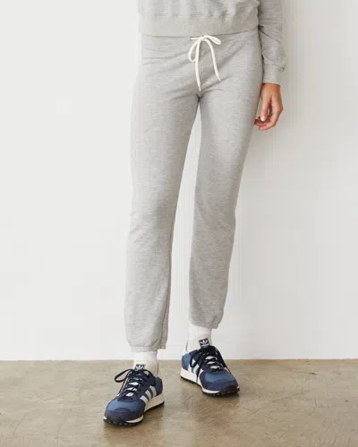 Monrow Softfleece Vintage Sweat In Heather Grey