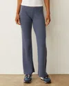 Monrow Softknit Rib Pant In Washed Blue