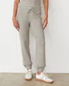 Monrow Softknit Rib Waffle Oversized Sweat In Heather Grey