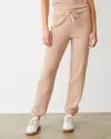 Monrow Softknit Rib Waffle Oversized Sweat In Taupe