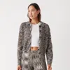 Monrow Space-dye Crochet Cardigan In Pecan Multi