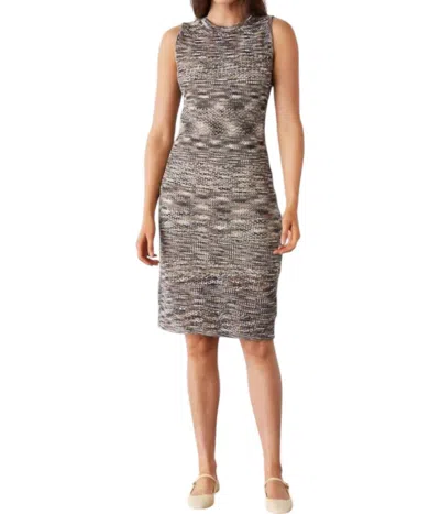 MONROW SPACE-DYE TANK DRESS IN PECAN MULTI