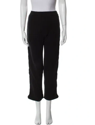 Pre-owned Monrow Straight Leg Pants In Black
