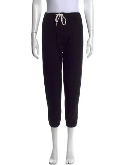 Pre-owned Monrow Straight Leg Pants In Black