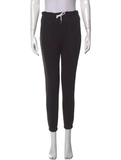 Pre-owned Monrow Straight Leg Pants In Black