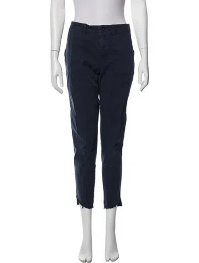 Pre-owned Monrow Straight Leg Pants In Blue