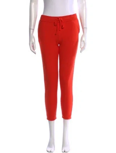 Pre-owned Monrow Straight Leg Pants In Orange