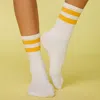 Monrow Stripe Socks In White