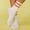 Monrow Stripe Socks In White