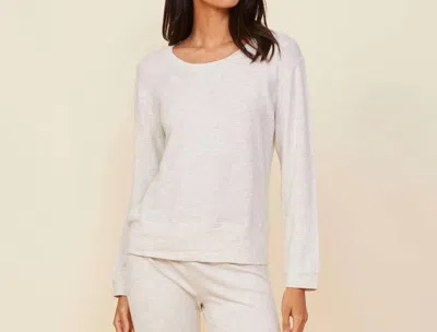 Monrow Supersoft Crew Neck Sweatshirt In Ash In Neutral