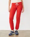Monrow Supersoft Vintage Sweats In Flare Red