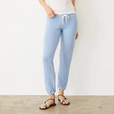 Monrow Supersoft Vintage Sweats In Soft Blue