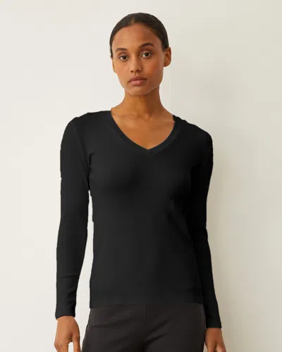 Monrow Supimaluxe Rib Long Sleeve V Neck Set In Assorted Colors