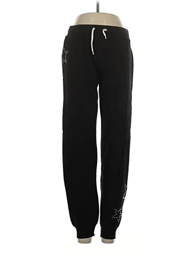 Pre-owned Monrow Sweatpants In Black