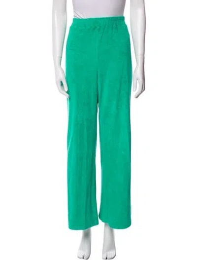 Pre-owned Monrow Sweatpants In Green