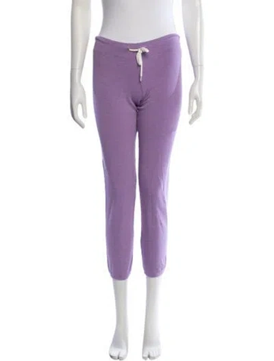 Pre-owned Monrow Sweatpants In Purple