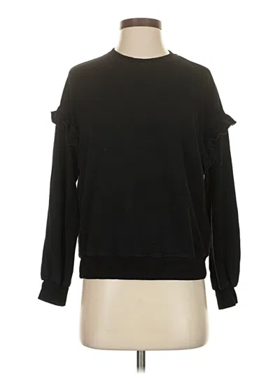 Pre-owned Monrow Sweatshirt In Black