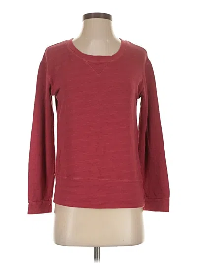 Pre-owned Monrow Sweatshirt In Burgundy