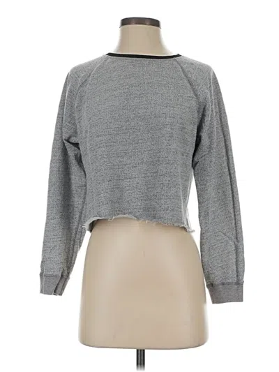 Pre-owned Monrow Sweatshirt In Gray